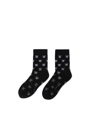 [ANEW GOLF] WOMEN GRADATION SOCKS_BK_BLACK-a