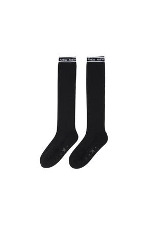 [ANEW GOLF] WOMEN AQUA MESH KNEE SOCKS_BK_BLACK-a