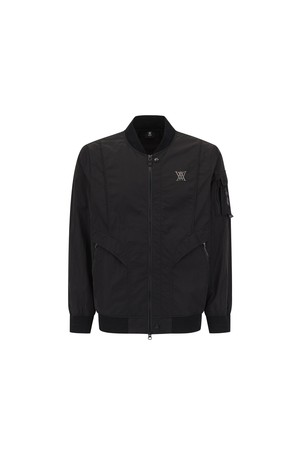 [ANEW GOLF] MEN SLEEVE POCKET MA-1 JACKET_BK_BLACK-a