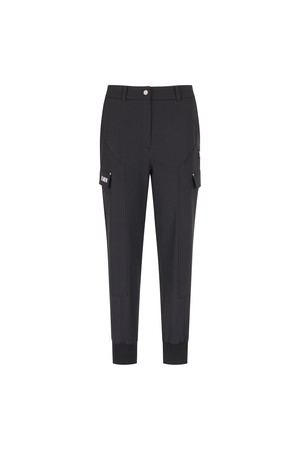 [ANEW GOLF] WOMEN FLAP POINT JOGGER PANTS_BK_BLACK-a