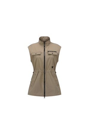 [ANEW GOLF] WOMEN NEW SILHOUETTE VEST_BE_BEIGE-a