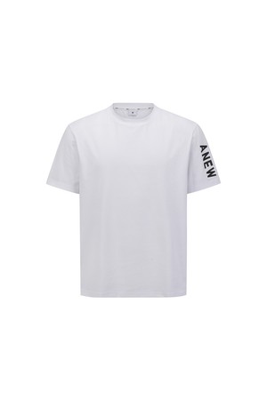 [ANEW GOLF] MEN SOLID ROUND SHORT SLEEVE T-SHIRT_WH_WHITE-a