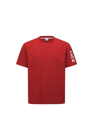 [ANEW GOLF] MEN SOLID ROUND SHORT SLEEVE T-SHIRT_RE_RED-a