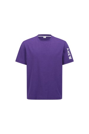 [ANEW GOLF] MEN SOLID ROUND SHORT SLEEVE T-SHIRT_PP_PURPLE-a