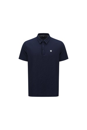 [ANEW GOLF] MEN HYBRID AIR HOLE T-SHIRT_NA_NAVY-a
