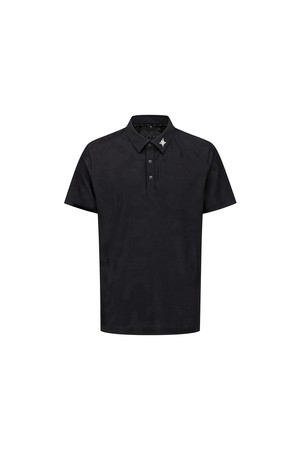 [ANEW GOLF] MEN CAMO JACQUARD T-SHIRT_BK_BLACK-a