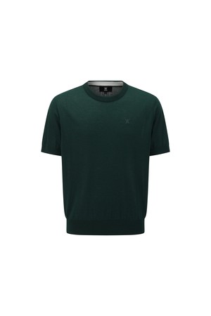[ANEW GOLF] MEN SOLID SHORT SLEEVE SWEATER_DN_GREEN-a