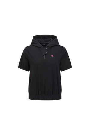 [ANEW GOLF] WOMEN HOODED T-SHIRT_BK_BLACK-a