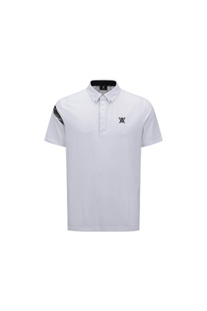 [ANEW GOLF] MEN SIGNATURE LOGO SHORT T-SHIRT_WH_WHITE-a