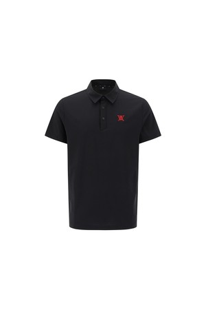 [ANEW GOLF] MEN AIR DOT SHORT T-SHIRT_BK_BLACK-a