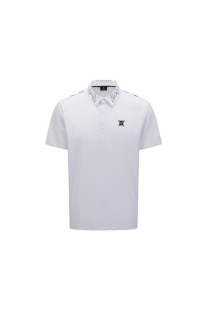 [ANEW GOLF] MEN SM NEW SIGNATURE LOGO SHORT T-SHIRT_WH_WHITE-a