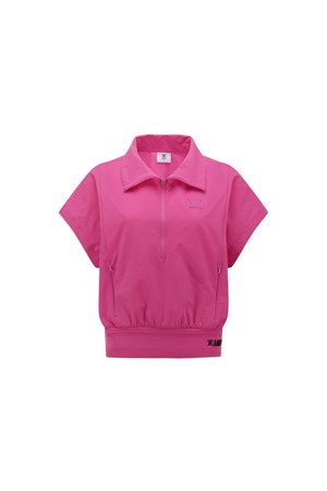 [ANEW GOLF] WOMEN SHORT SLEEVE ANORAK JACKET_HP_PINK-a
