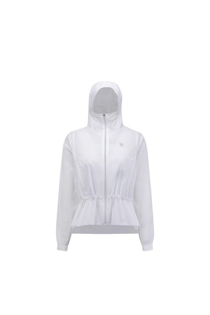 [ANEW GOLF] WOMEN MID LENGTH HOODED JACKET_WH_WHITE-a
