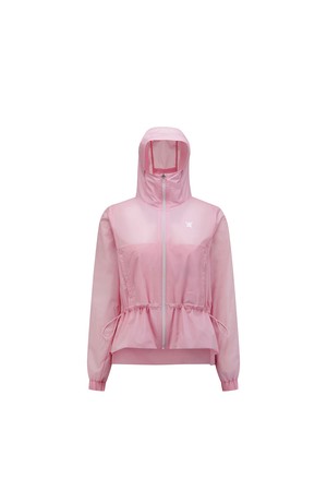 [ANEW GOLF] WOMEN MID LENGTH HOODED JACKET_PI_PINK-a