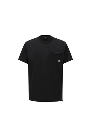 [ANEW GOLF] MEN ROUND T-SHIRT_BK_BLACK-a