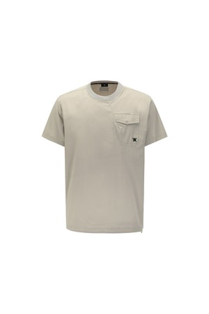 [ANEW GOLF] MEN ROUND T-SHIRT_BE_BEIGE-a
