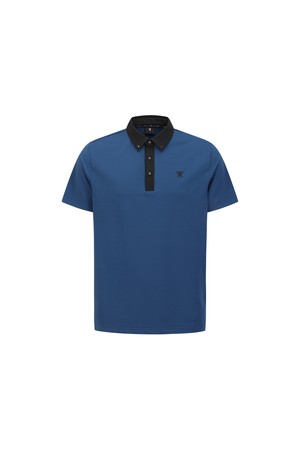 [ANEW GOLF] MEN BACK CONTRAST T-SHIRT_BL_BLUE-a