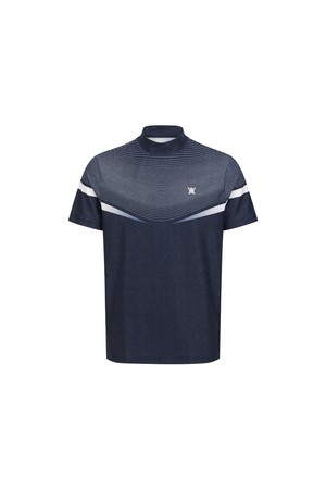 [ANEW GOLF] MEN MOCK NECK SHORT SLEEVE T-SHIRT_NA_NAVY-a