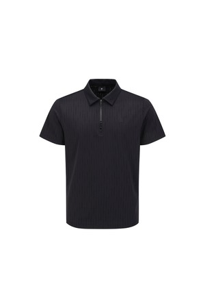 [ANEW GOLF] MEN SOLID HALF ZIP T-SHIRT_BK_BLACK-a