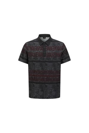 [ANEW GOLF] MEN LOGO GRAPHIC T-SHIRT_BK_BLACK-a