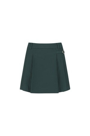 [ANEW GOLF] WOMEN SEASONAL PLEATS HALF PANTS_DN_GREEN-a