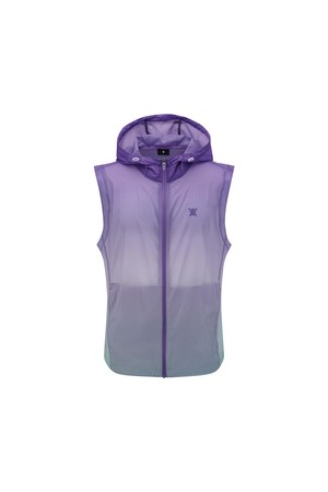 [ANEW GOLF] MEN GRADATION HOODED VEST_PP_PURPLE-a