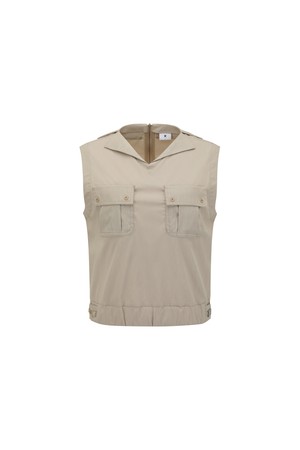 [ANEW GOLF] WOMEN BIG POCKET VEST_BE_BEIGE-a