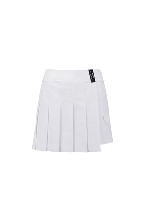 [ANEW GOLF] WOMEN OVER PLEATED HALF PANTS_WH_WHITE-a