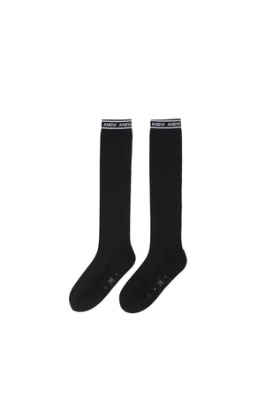 WOMEN AQUA MESH KNEE SOCKS_BK_BLACK-a
