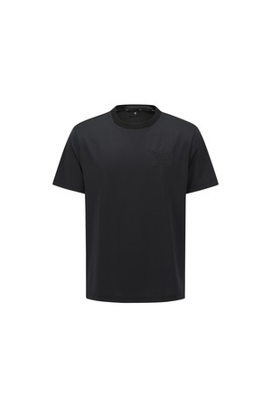 MEN ROUND SHORT T-SHIRT_BK_BLACK-a
