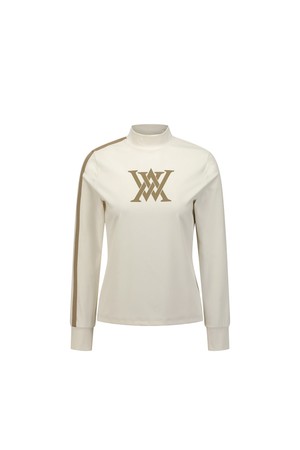 WOMEN LINE POINT MOCK NECK T-SHIRT_IV