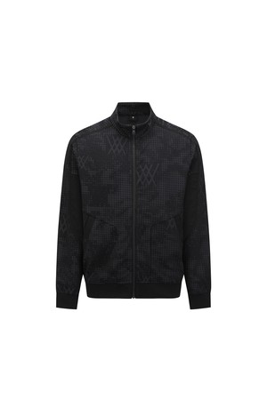 MEN EMBO JACQUARD JACKET_BK