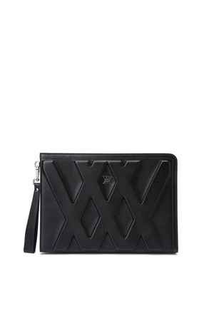 UNI LOGO INTAGLIO CLUTCH_BK