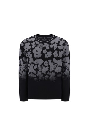 MEN FA FLOWER PATTERN SWEATER_BK