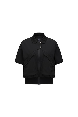 WOMEN FA ESSENTIAL SHORT SLEEVE JACKET_BK