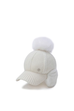 WOMEN LINE KNIT BALL CAP_CR