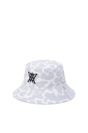UNI FLOWER PATTERN REVERSIBLE BUCKETHAT_WH