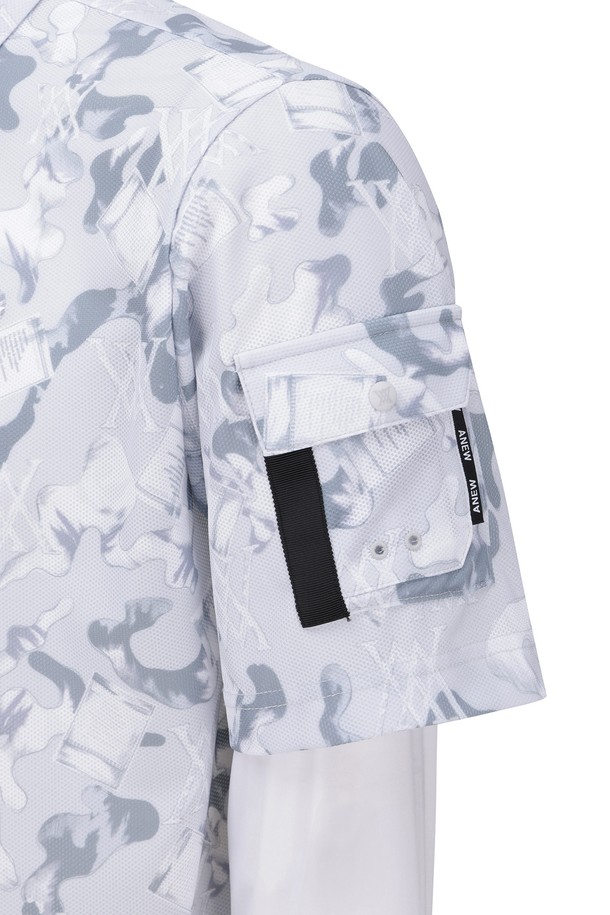 ANEW GOLF] MEN ABSTRACT LAYERED T-SHIRT_WH_ANEW GOLF