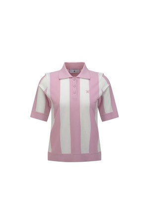 [ANEW GOLF] WOMEN SAILOR SHORT SLEEVE SWEATER_PI_PINK-a