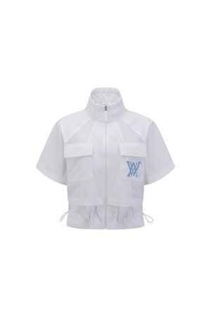[ANEW GOLF] WOMEN ESSENTIAL SHORT SLEEVE PLEATS JACKET_WH_WHITE-a