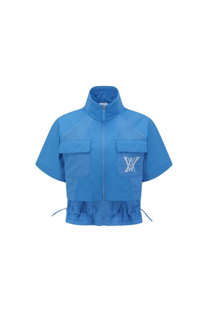 [ANEW GOLF] WOMEN ESSENTIAL SHORT SLEEVE PLEATS JACKET_BL_BLUE-a