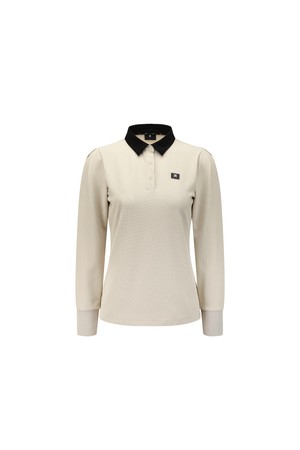 [ANEW GOLF] WOMEN ESSENTIAL LONG T-SHIRT_BE_BEIGE-a