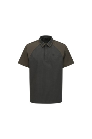 [ANEW GOLF] MEN BACK LOGO POINT T-SHIRT_DG_GREY-a
