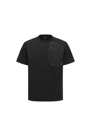 [ANEW GOLF] MEN WOVEN ROUND SHORT T-SHIRT_BK_BLACK-a