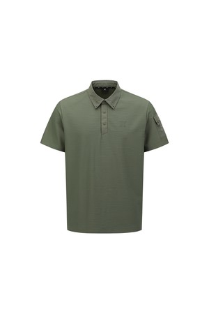 [ANEW GOLF] MEN SLEEVE POCKET SHORT T-SHIRT_KH_KHAKI-a