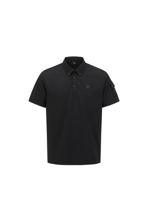 [ANEW GOLF] MEN SLEEVE POCKET SHORT T-SHIRT_BK_BLACK-a