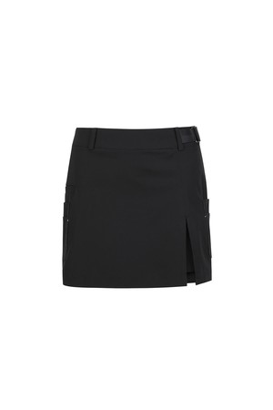 [ANEW GOLF] WOMEN CARGO INCISION SKIRT_BK_BLACK-a