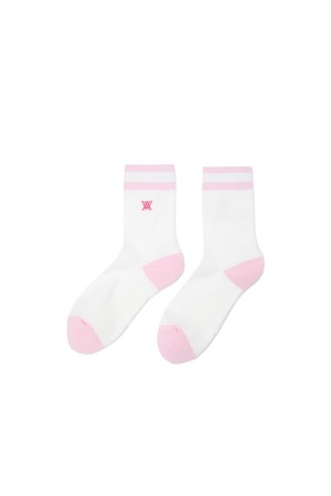 [ANEW GOLF] [ONLINE EXCLUSIVE] WOMEN MIDDLE SOCKS_PI_PINK-a