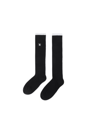 [ANEW GOLF] [ONLINE EXCLUSIVE] WOMEN KNEE SOCKS_BK_BLACK-a