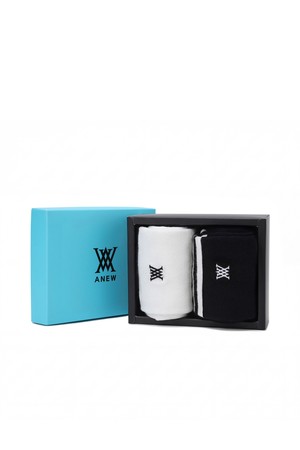 [ANEW GOLF] [ONLINE EXCLUSIVE] MEN MIDDLE SOCKS GIFT BOX_MU_BLACK-a